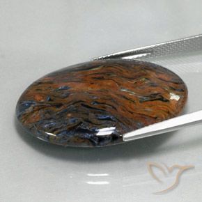 Pietersite Gemstone in 30 x 22 mm (calibrated) Size for Sale, Pietersite Stone in Multicolor Color