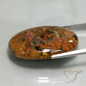 Pietersite Gemstone in 30 x 22 mm (calibrated) Size for Sale, Pietersite Stone in Multicolor Color