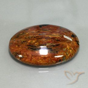 28.89 ct Multicolor Pietersite Stone, Natural Pietersite in Oval Cabochon Shape for Sale