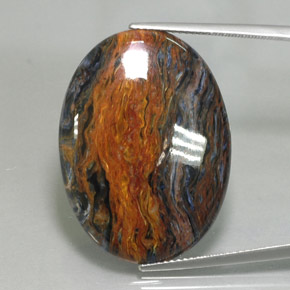 Multicolor Pietersita Gema - 21ct Cabujón Óvalo (ID: 348374)