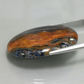 Pietersite Gemstone in 30.1 x 22.2 mm Size for Sale, Pietersite Stone in Multicolor Color