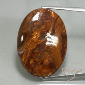 26.09ct Natural Multicolor Pietersite, Oval, Opaque