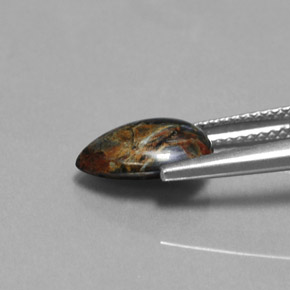 Pietersite Gemstone in 10.6 x 7.2 mm Size for Sale, Pietersite Stone in Multicolor Color