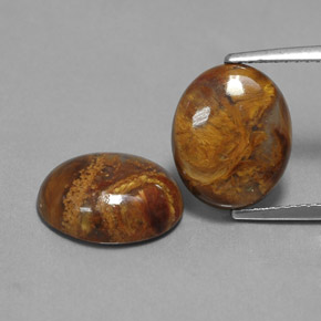 6.50 ct Multicolor Pietersite Gemstone, Pietersite Gem in Oval Cabochon Shape for Sale.