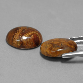 Pietersite Gemstone in 12 x 10 mm (calibrated) Size for Sale, Pietersite Stone in Multicolor Color