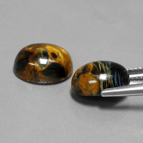 Pietersite Gemstone in 11 x 9 mm (calibrated) Size for Sale, Pietersite Stone in Multicolor Color