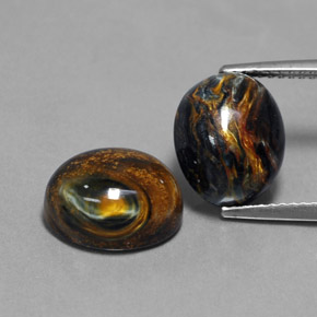 9.28 ct Multicolor Pietersite Gemstone, Pietersite Gem in Oval Cabochon Shape for Sale.