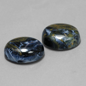 9.18 ct Multicolor Pietersite Stone, Natural Pietersite in Oval Cabochon Shape for Sale