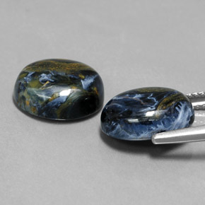 Pietersite Gemstone in 12 x 10 mm (calibrated) Size for Sale, Pietersite Stone in Multicolor Color
