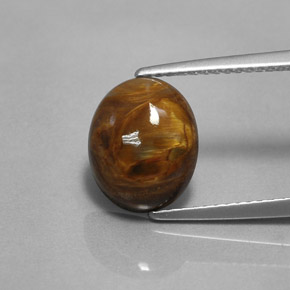 2.80 ct Multicolor Pietersite Gemstone, Pietersite Gem in Oval Cabochon Shape for Sale.