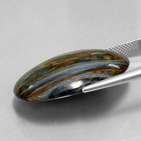 Pietersite Gemstone in 29.9 x 21.7 mm Size for Sale, Pietersite Stone in Multicolor Color