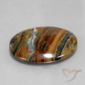 19.85 ct Multicolor Pietersite Stone, Natural Pietersite in Oval Cabochon Shape for Sale
