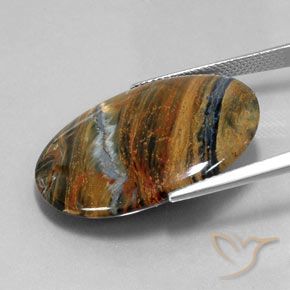 Pietersite Gemstone in 30 x 22 mm (calibrated) Size for Sale, Pietersite Stone in Multicolor Color