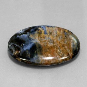 25.12 ct Multicolor Pietersite Stone, Natural Pietersite in Oval Cabochon Shape for Sale