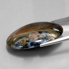 Pietersite Gemstone in 29.9 x 21.8 mm Size for Sale, Pietersite Stone in Multicolor Color