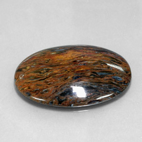22.70 ct Multicolor Pietersite Stone, Natural Pietersite in Oval Cabochon Shape for Sale