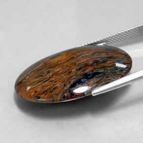 Pietersite Gemstone in 30.1 x 22.3 mm Size for Sale, Pietersite Stone in Multicolor Color