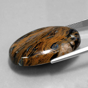 Pietersite Gemstone in 29.9 x 22.1 mm Size for Sale, Pietersite Stone in Multicolor Color