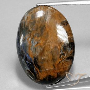 28.63ct Natural Multicolor Pietersite, Oval, Opaque