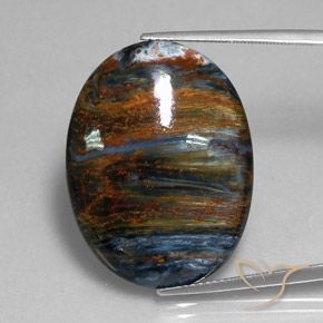 Multicolor Pietersita Gema - 24.1ct Cabujón Óvalo (ID: 350897)