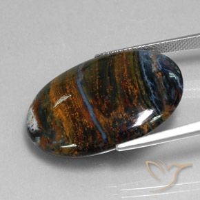 Pietersite Gemstone in 28.8 x 21.8 mm Size for Sale, Pietersite Stone in Multicolor Color