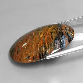 Pietersite Gemstone in 30.2 x 22.4 mm Size for Sale, Pietersite Stone in Multicolor Color