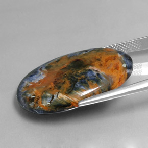Pietersite Gemstone in 29.9 x 21.8 mm Size for Sale, Pietersite Stone in Multicolor Color