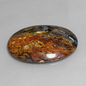 22.91 ct Multicolor Pietersite Stone, Natural Pietersite in Oval Cabochon Shape for Sale