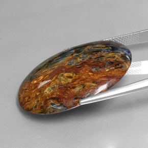 Pietersite Gemstone in 30.3 x 22.4 mm Size for Sale, Pietersite Stone in Multicolor Color