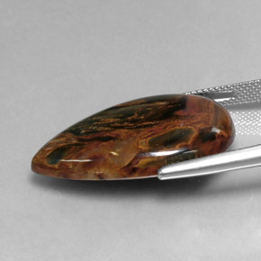 Pietersite Gemstone in 28.3 x 18.8 mm Size for Sale, Pietersite Stone in Multicolor Color