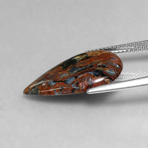 Pietersite Gemstone in 20.6 x 12.6 mm Size for Sale, Pietersite Stone in Multicolor Color