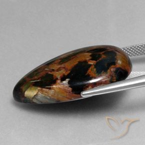 Pietersite Gemstone in 29 x 19.5 mm Size for Sale, Pietersite Stone in Multicolor Color