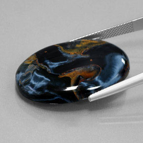 Pietersite Gemstone in 30.1 x 22 mm Size for Sale, Pietersite Stone in Multicolor Color
