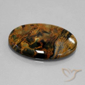 21.61 ct Multicolor Pietersite Stone, Natural Pietersite in Oval Cabochon Shape for Sale