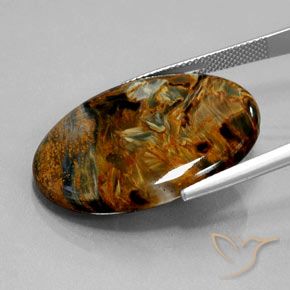 Pietersite Gemstone in 30 x 22 mm Size for Sale, Pietersite Stone in Multicolor Color