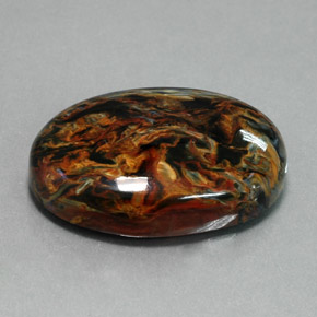 41.88 ct Multicolor Pietersite Stone, Natural Pietersite in Oval Cabochon Shape for Sale