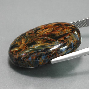 Pietersite Gemstone in 30.1 x 22.2 mm Size for Sale, Pietersite Stone in Multicolor Color
