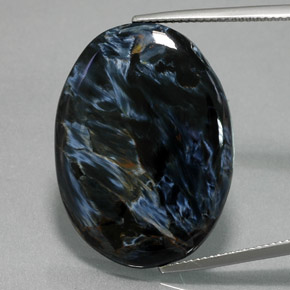 26.70 ct Multicolor Pietersite Gemstone, Pietersite Gem in Oval Cabochon Shape for Sale.