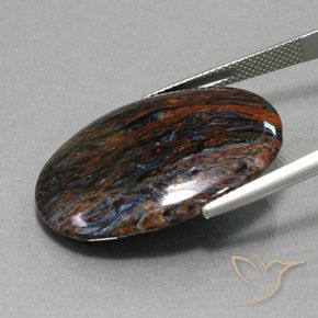 Pietersite Gemstone in 30 x 22 mm (calibrated) Size for Sale, Pietersite Stone in Multicolor Color