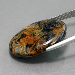 Pietersite Gemstone in 29.4 x 22 mm Size for Sale, Pietersite Stone in Multicolor Color