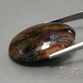 Pietersite Gemstone in 30 x 22 mm (calibrated) Size for Sale, Pietersite Stone in Multicolor Color