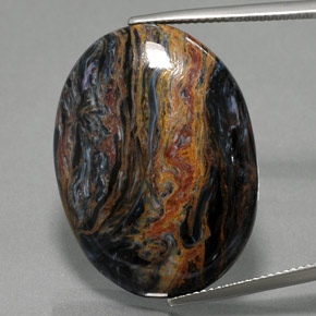 27.5ct Oval Cabochon Multicolor Pietersite Gem for sale 27.5ct Oval Cabochon Multicolor Pietersite Gem (ID: 371477)