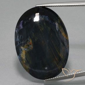 25.62 ct Oval Pietersite, 29.7 x 21.8 mm From Namibia, Photo A