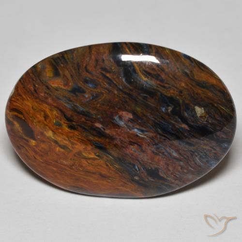 21.73ct Natural Multicolor Pietersite, Oval, Opaque