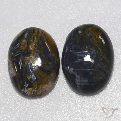 18.62 ct Oval Pietersite, 17.9 x 13.1 mm From Namibia, Photo A