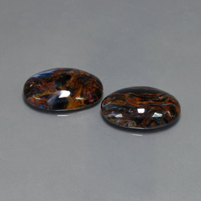 16.25 ct Blue Pietersite Stone, Natural Pietersite in Oval Cabochon Shape for Sale