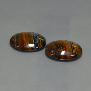 14.24 ct Blue Pietersite Stone, Natural Pietersite in Oval Cabochon Shape for Sale