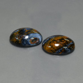 18.90 ct Multicolor Pietersite Stone, Natural Pietersite in Oval Cabochon Shape for Sale