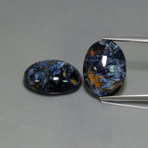 17.96 ct Multicolor Pietersite Gemstone, Pietersite Gem in Oval Cabochon Shape for Sale.