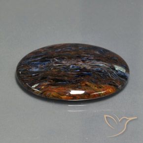 18.58 ct Multicolor Pietersite Stone, Natural Pietersite in Oval Cabochon Shape for Sale